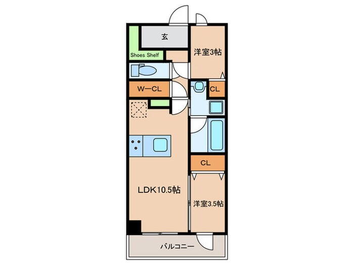 アーバネックス谷町六丁目の物件間取画像