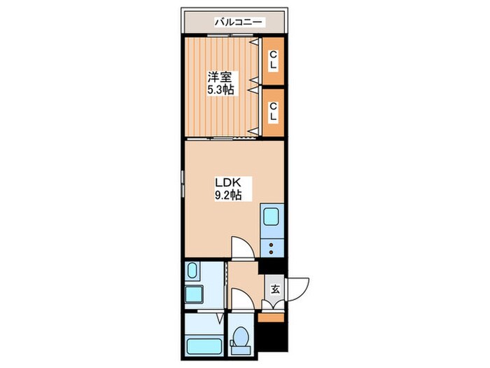 クリエオーレ下神田Ⅱの物件間取画像