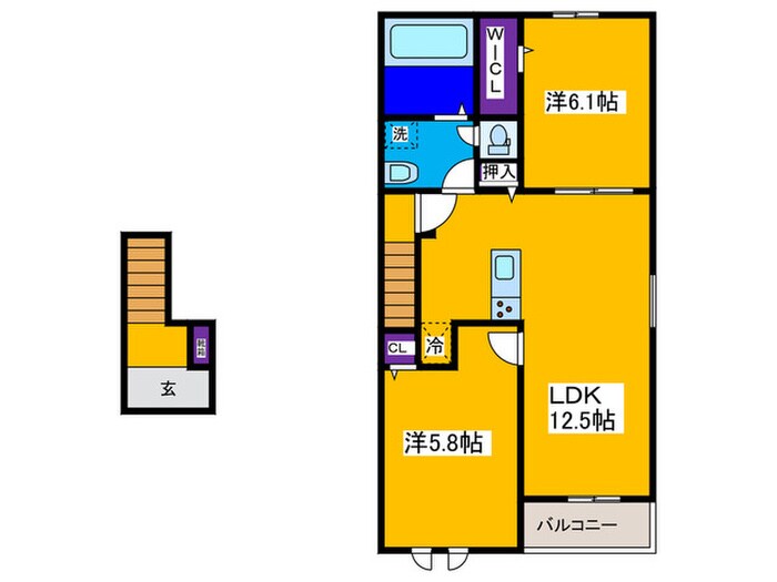エヌ　プラスの物件間取画像