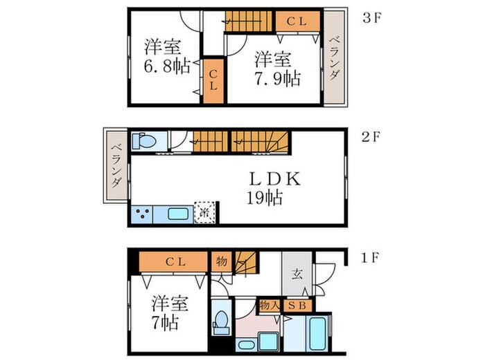 聚楽廻西町貸家の物件間取画像