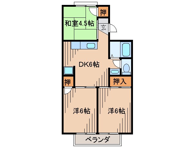 セジュ－ル三反田の物件間取画像