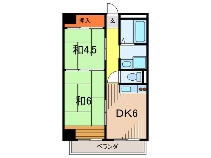 ロイヤルメゾン門戸Ⅵの物件間取画像