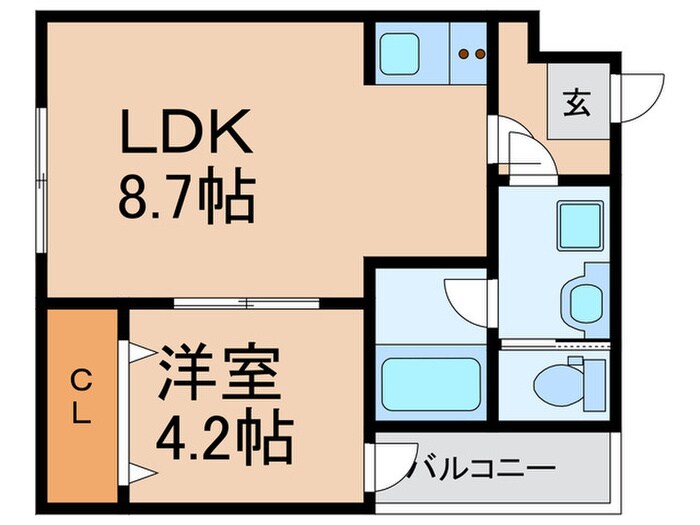 H-maison東花園の物件間取画像