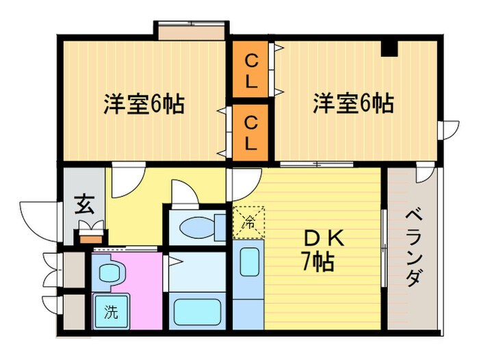 ル－ミナス桂の物件間取画像