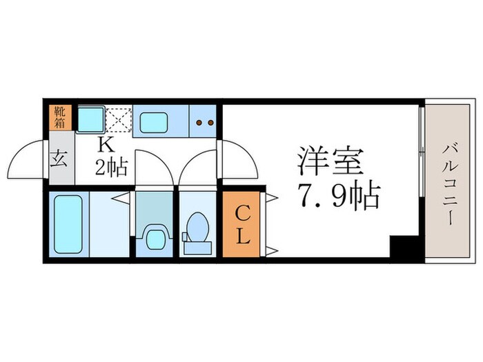 プラムズ天神の物件間取画像