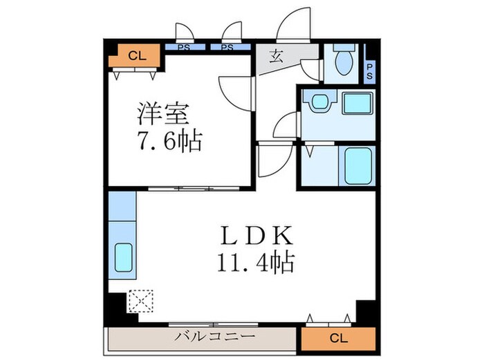 ｆｏｒｅｓｔａｇｅ西院の物件間取画像