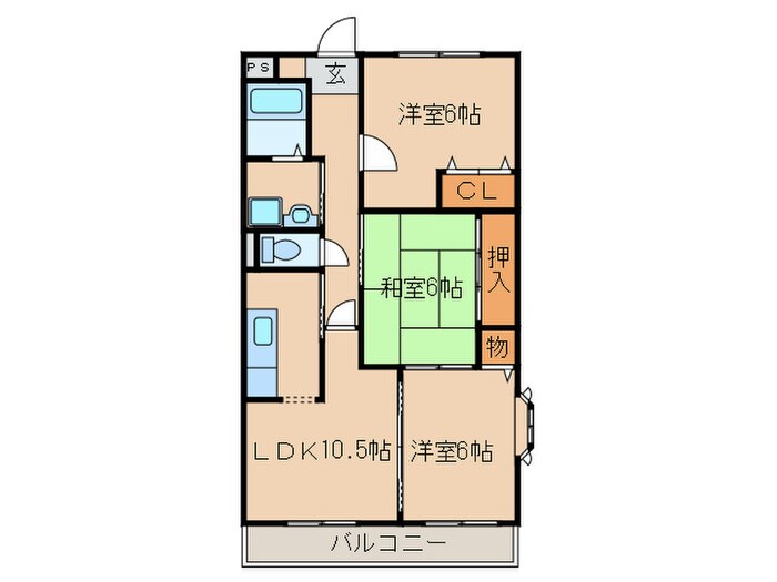 レオーネ南陵の物件間取画像