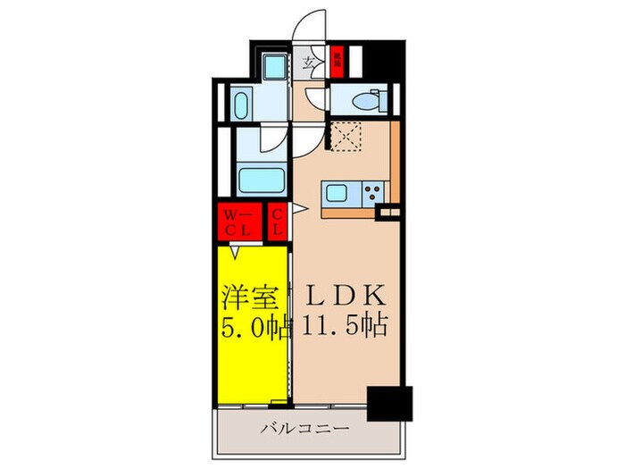 ラヴィベール江坂の物件間取画像