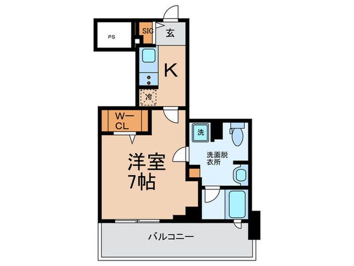 パークアクシス四ツ橋の物件間取画像