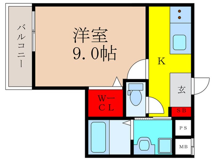 フジパレス沢良宜東Ⅰ番館の物件間取画像