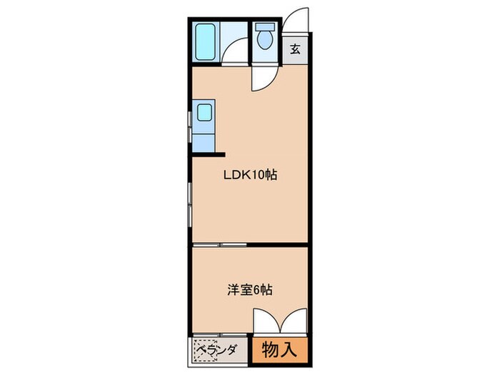 サンプラザ照ヶ丘Ｂ棟の物件間取画像