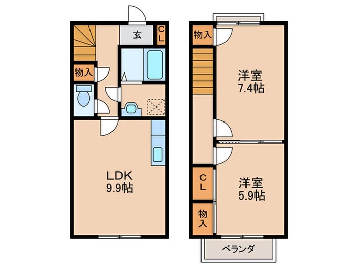 SunnyPalaceの物件間取画像