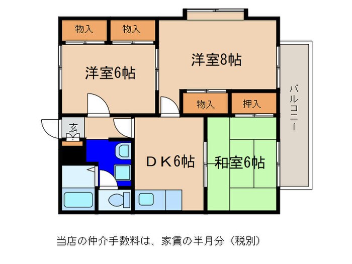 エステ－トピア瀬田Ａの物件間取画像