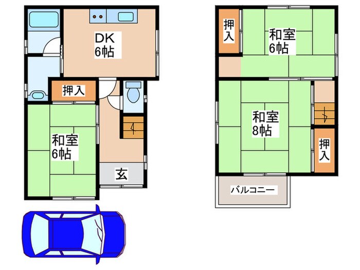 仮）大成町貸家の物件間取画像