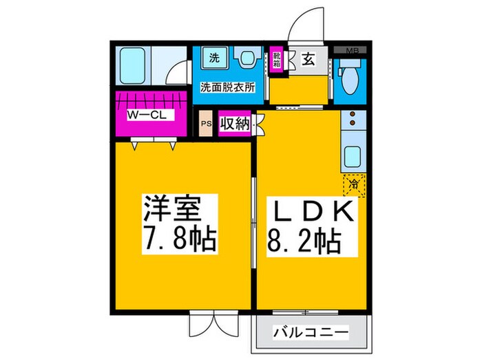 森のハイツの物件間取画像