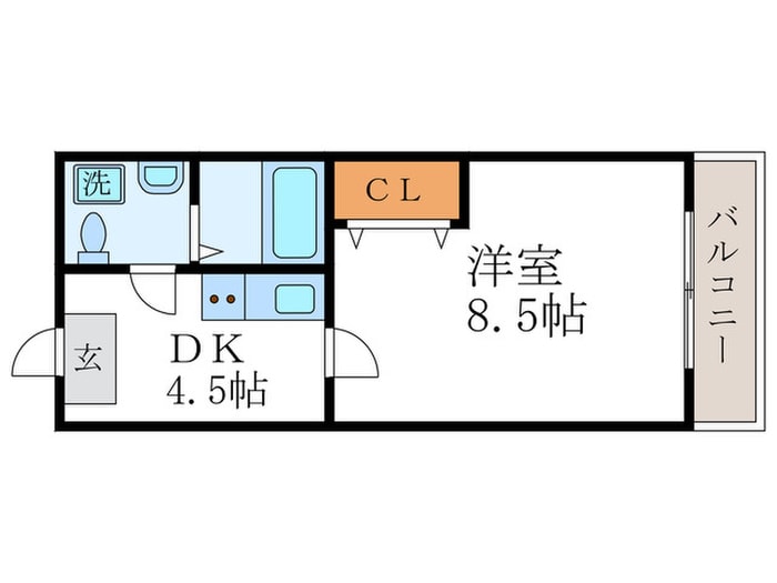 スカイハイツ岩倉の物件間取画像