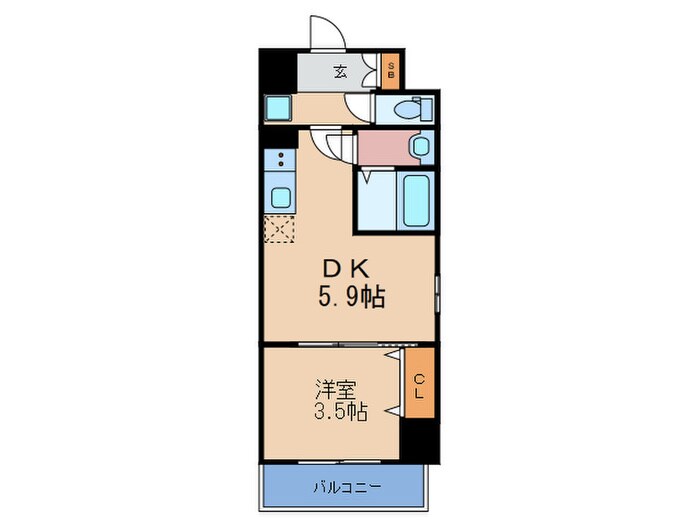 サムティ福島Rufleの物件間取画像