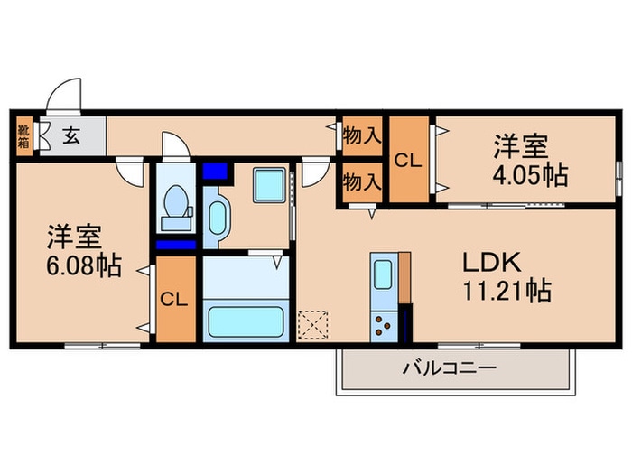 ソラーレ善の物件間取画像