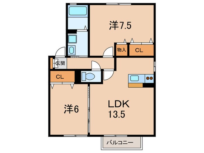 ウィルモア垂水　D棟の物件間取画像