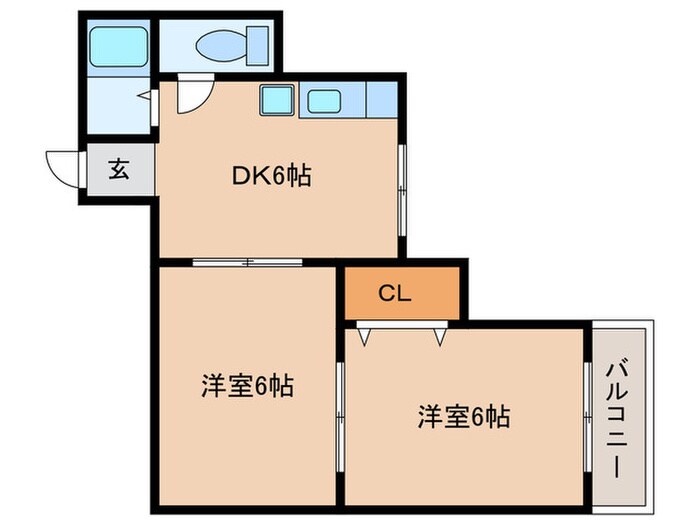 クラシス西山の物件間取画像