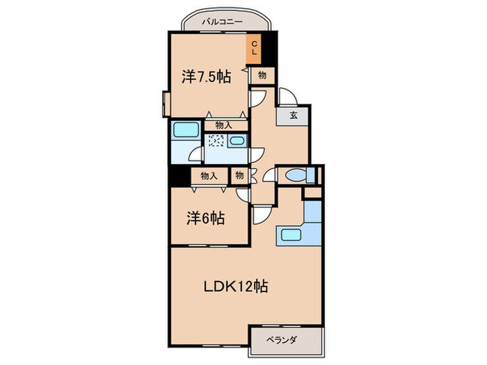 プルミエール南堀江の物件間取画像