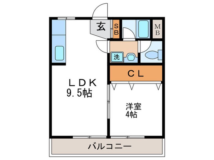 プレジ－ル桂の物件間取画像