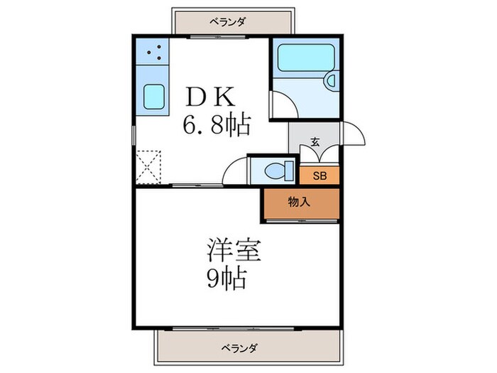 グローバルハウステンジンの物件間取画像