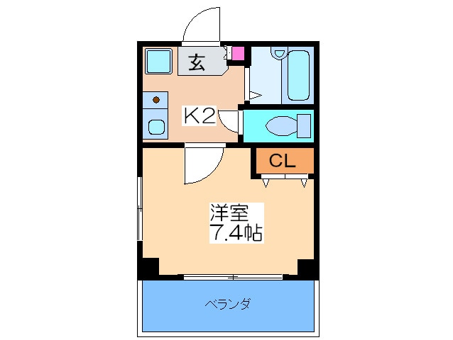 パルハセトン江戸堀の物件間取画像