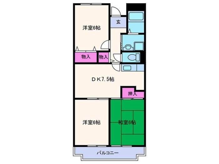 ﾛｲﾔﾙ清風荘の物件間取画像