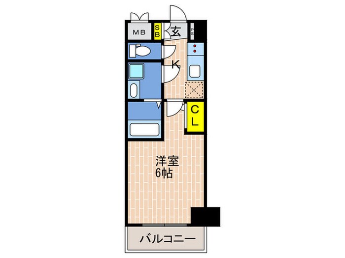 ｴｽﾘｰﾄﾞ神戸ｸﾞﾗﾝﾄﾞｰﾙ(607)の物件間取画像