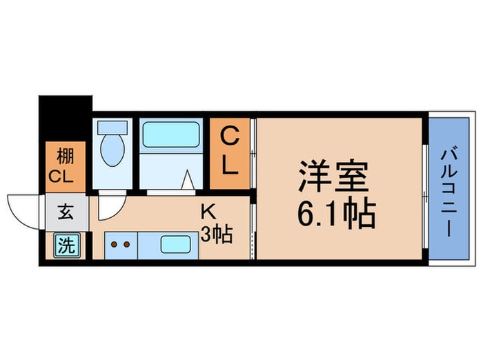 ル・パルトネール梅田北(1502)の物件間取画像