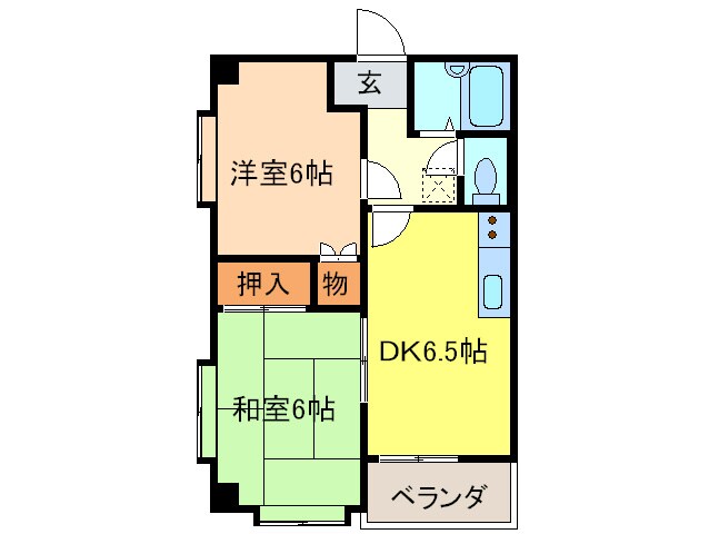 エバンジェルの物件間取画像