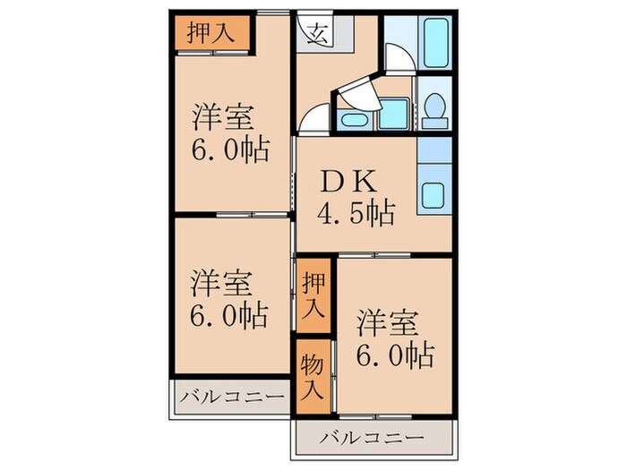 コーポラス太洋向島の物件間取画像