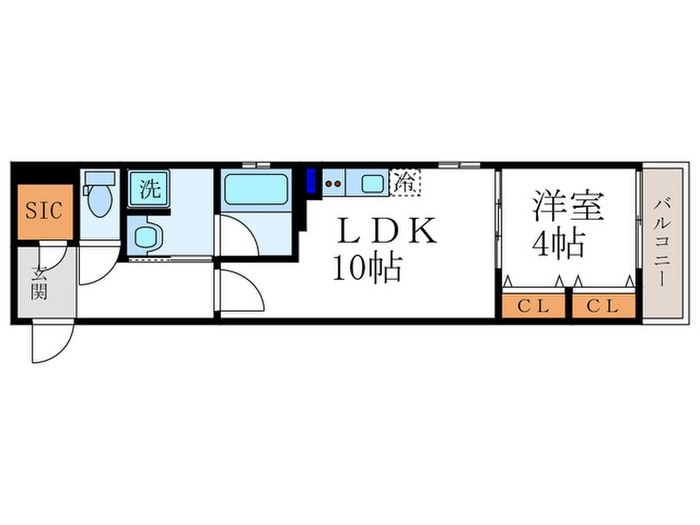 ベラジオ雅び北野白梅町（203）の物件間取画像