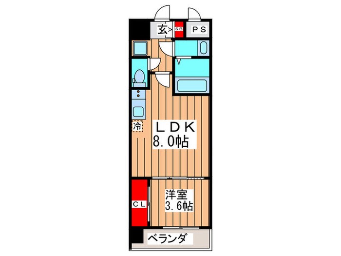 セレニテ北久宝寺の物件間取画像