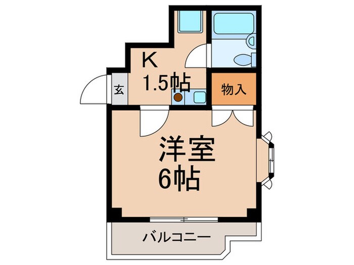 シャルマンフジ灘弐番館の物件間取画像