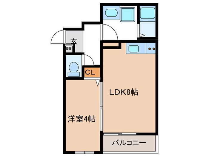 ALEGRIA住道Ⅱの物件間取画像