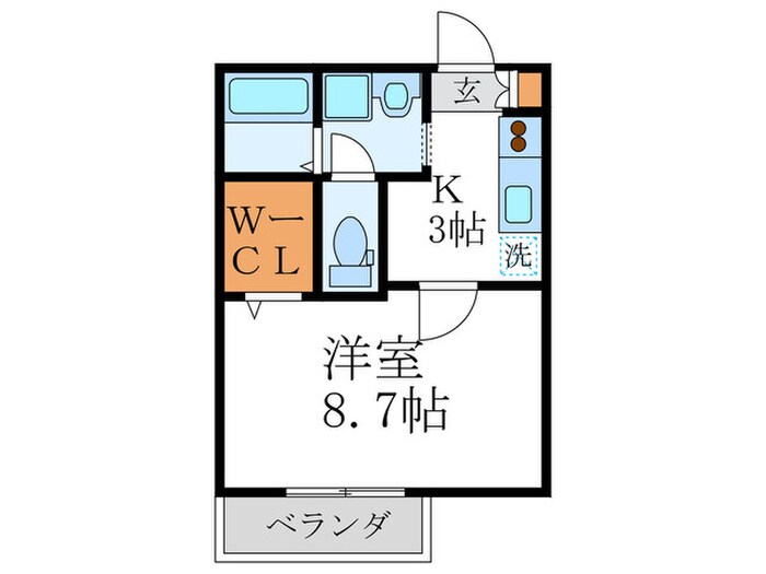 レヴ－ルメゾン紫竹の物件間取画像