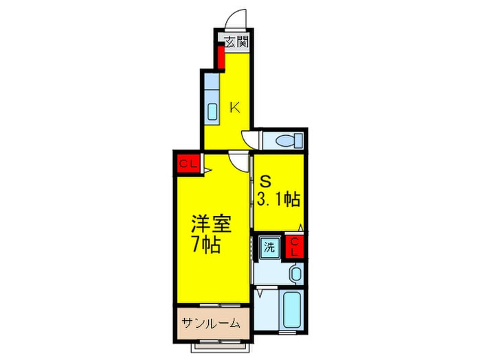 ミルクールの物件間取画像