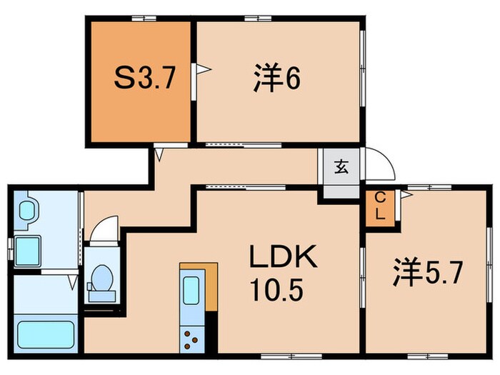 サニーヒルズの物件間取画像