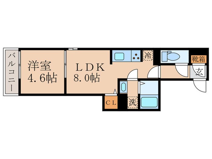 ブリランテ墨染の物件間取画像