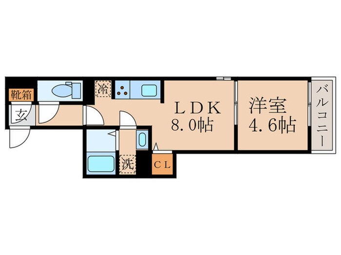 ブリランテ墨染の物件間取画像