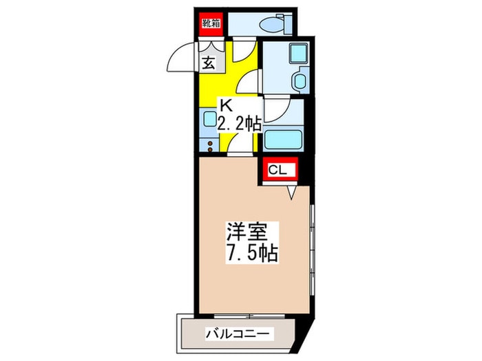 鶴橋ビル　Mの物件間取画像