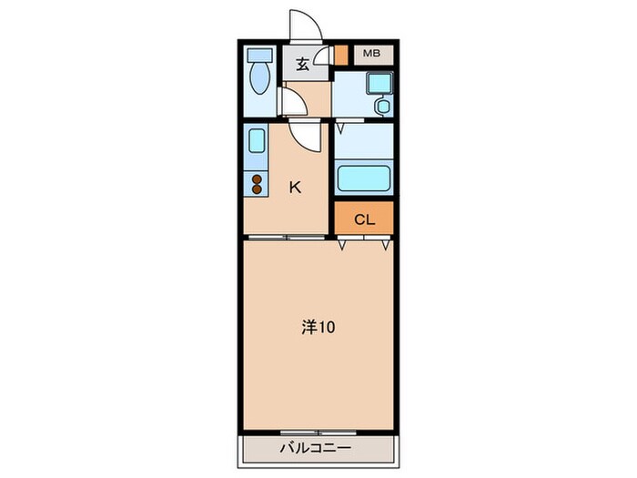 ｱﾝﾌﾟﾙ-ﾙｸﾗ-ｼﾞｭｺﾘ-ﾇｼｬﾝⅡの物件間取画像