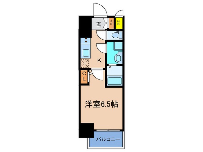 ｴｽﾘｰﾄﾞ大阪ﾌﾟﾗｲﾑｹﾞｰﾄ(1211)の物件間取画像