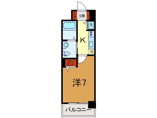 ﾗﾅｯﾌﾟｽｸｴｱ神戸ﾊ-ﾊﾞ-ﾌﾟﾗｲﾑの物件間取画像