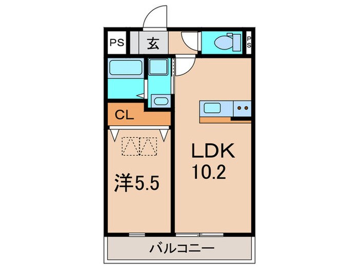 ベルドミ－ル西野の物件間取画像