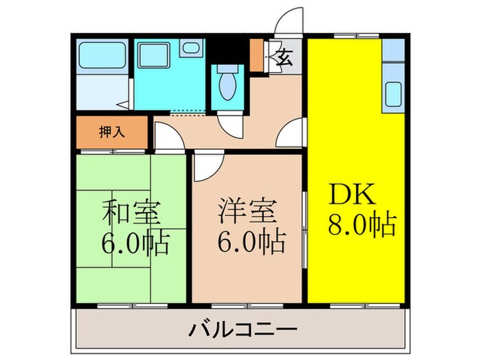 トーヨーハイツの物件間取画像