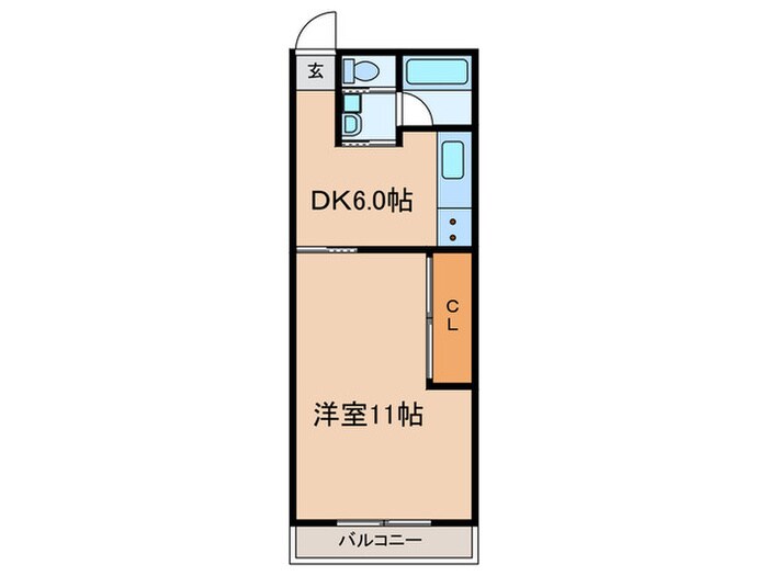 オレンジハイツの物件間取画像