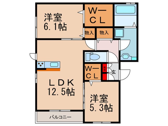 Ｄｉｍｏｒａ　Ｆａｔａの物件間取画像